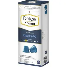 Кава в капсулах Dolce Aroma Decaffeinato Delicato, 10 капсул Nespresso
