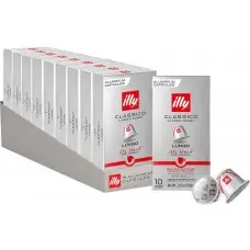 Кава в капсулі Illy Classico Lungo, 10 уп. (100 кава-капсул) Nespresso