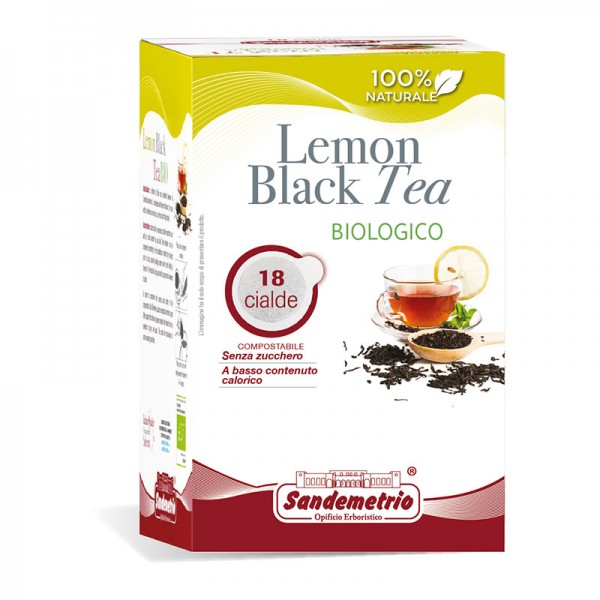 Чай у чалді чорний із лимоном Sandemetrio Te Nero Al Limone, 1 шт., 44 мм.