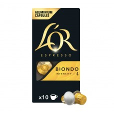 Кава LOR Espresso Biondo, 10 капсул Nespresso