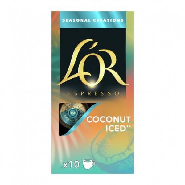 Кофе в капсулах LOR Espresso Coconut Iced, 10 капсул Nespresso