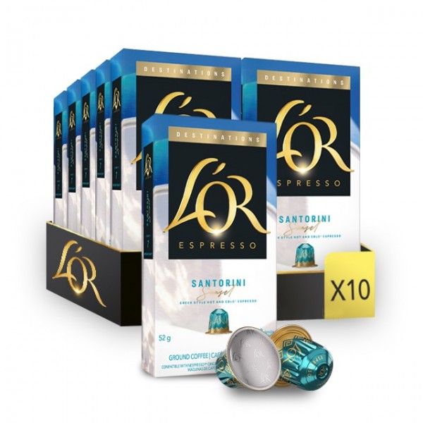 Кофе LOR Espresso Santorini Sunset, 100 капсул Nespresso