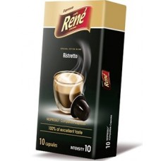 Кофе в капсулах Rene Ristretto, 10 капсул Nespresso