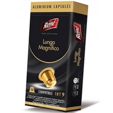 Кофе в капсулах Rene Lungo Magnifico, 10 капсул Nespresso Alu