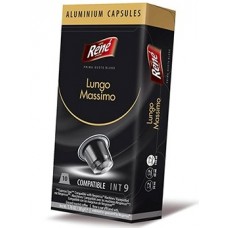 Кава в капсулах Rene Lungo Massimo, 10 капсул Nespresso Alu