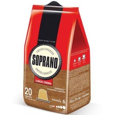 Кофе в капсулах Soprano Lungo Crema, 20 капсул Nespresso