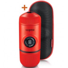 Wacaco Nanopresso Lava Red + кейс - портативная красная кофеварка, молотый кофе