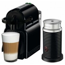 Кофеварка Nespresso Inissia Black + капучинатор Aeroccino 3